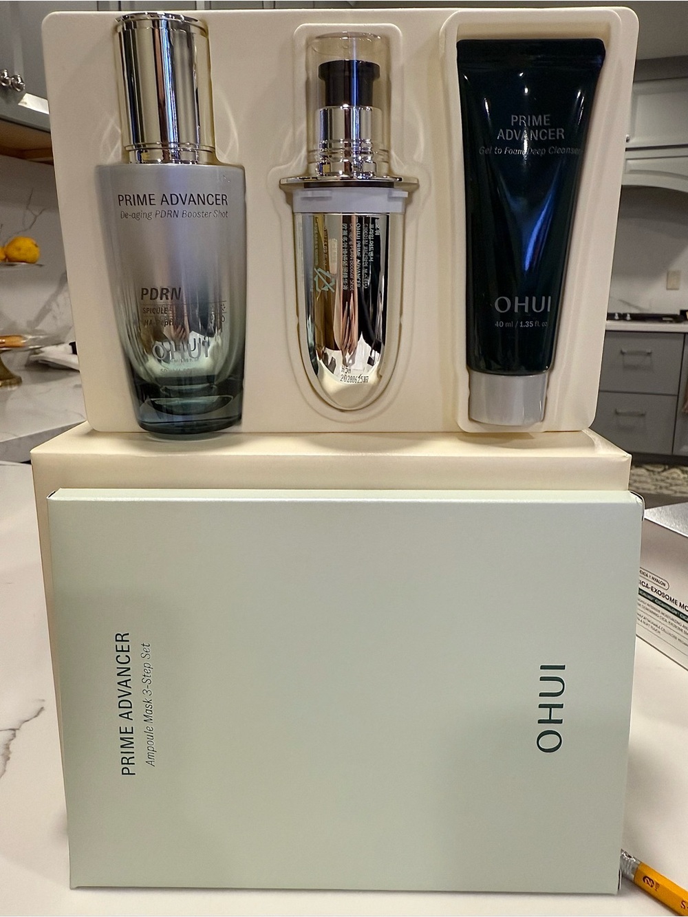 OHUI Prime Advancer PDRN Booster Shot 50+50ml Set Anti Aging Serum
